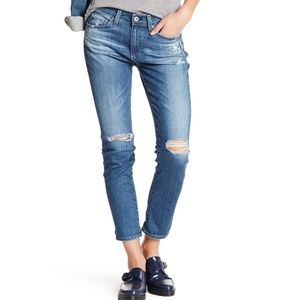 AG "The Beau" High Rise Slouchy Skinny Jeans